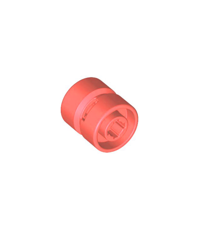 LEGO - Wiel Ø11 x 12 mm met inkeping voor wielhouderpen - Coral | N