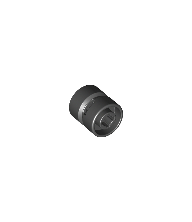 LEGO - Wiel Ø11 x 12 mm met inkeping voor wielhouderpen - Black | N