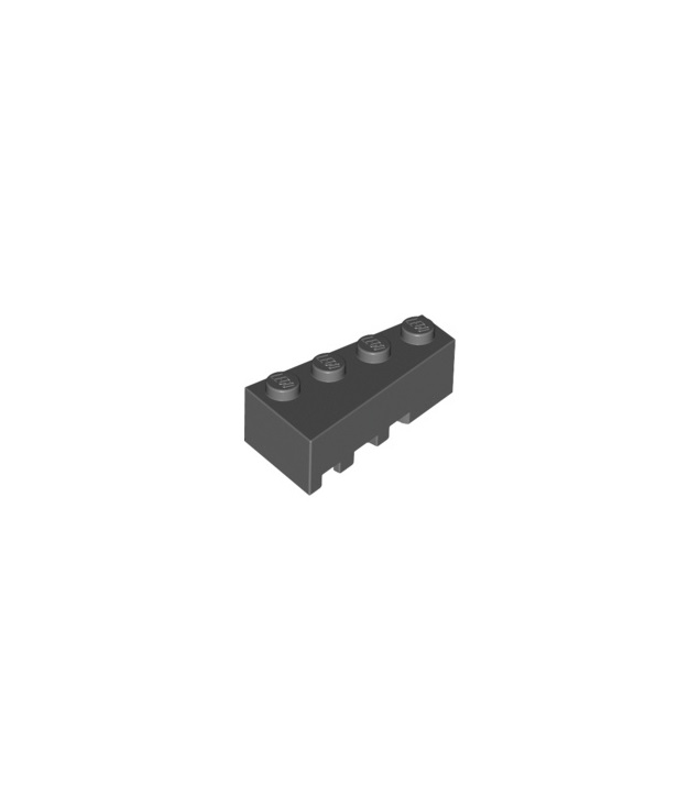 LEGO - Wig 4 x 2 rechts - Dark Bluish Gray | N