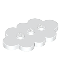 LEGO - Tegel, gemodificeerd 3 x 5 wolk - White | N - Thumbnail