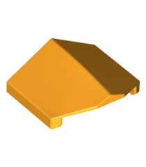 LEGO - Helling, gebogen 33 graden graden 2 x 2 dubbel omgekeerd - Bright Light Orange | N - Thumbnail