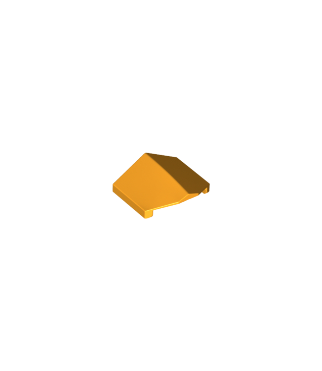 LEGO - Helling, gebogen 33 graden graden 2 x 2 dubbel omgekeerd - Bright Light Orange | N