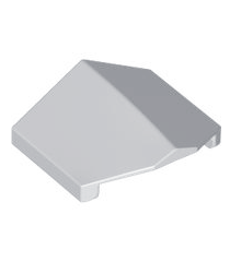 LEGO - Helling, gebogen 33 graden graden 2 x 2 dubbel omgekeerd - Light Bluish Gray | N - Thumbnail