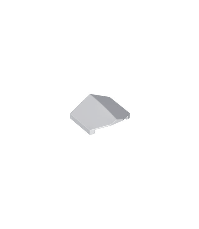 LEGO - Helling, gebogen 33 graden graden 2 x 2 dubbel omgekeerd - Light Bluish Gray | N