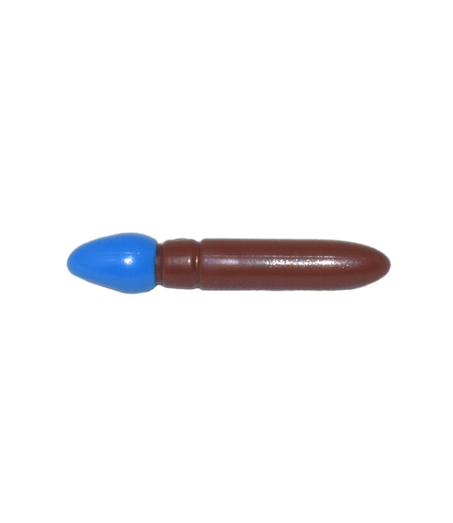 LEGO - Minifiguur-accessoire, verfkwast met gevormde blauwe haren - Reddish Brown | N