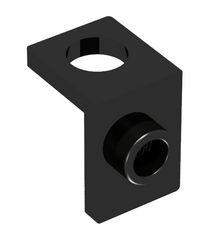 LEGO - Minifiguur nekbeugel met achterste nop - dikke achterwand - Black | N - Thumbnail