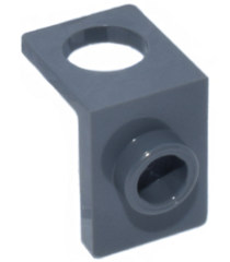 LEGO - Minifiguur nekbeugel met achterste nop - dikke achterwand - Dark Bluish Gray | N - Thumbnail