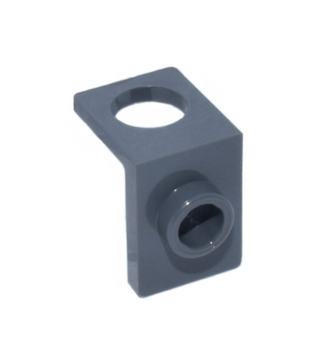 LEGO - Minifiguur nekbeugel met achterste nop - dikke achterwand - Dark Bluish Gray | N