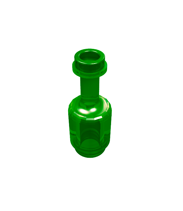 LEGO - Minifiguur-accessoire, fles - Trans-Green | N