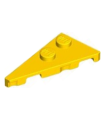 LEGO - Wig, plaat 4 x 2 links, puntig - Yellow | N - Thumbnail