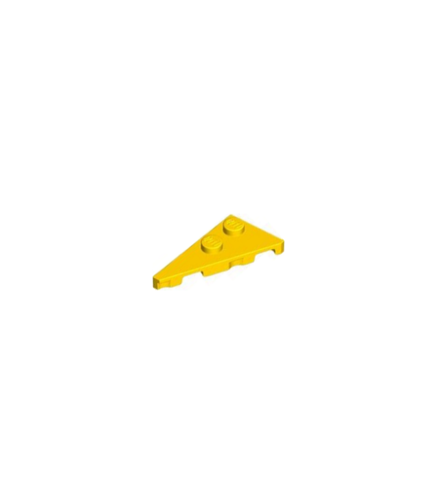LEGO - Wig, plaat 4 x 2 links, puntig - Yellow | N