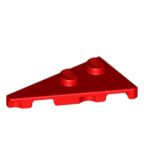 LEGO - Wig, plaat 4 x 2 links, puntig - Red | N - Thumbnail