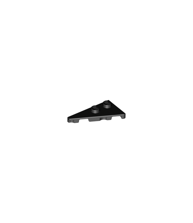 LEGO - Wig, plaat 4 x 2 links, puntig - Black | N