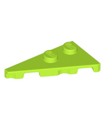 LEGO - Wig, plaat 4 x 2 links, puntig - Lime | N - Thumbnail