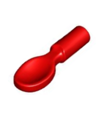 LEGO - Minifiguur-accessoire, lepel met vlak uiteinde - Red | N - Thumbnail