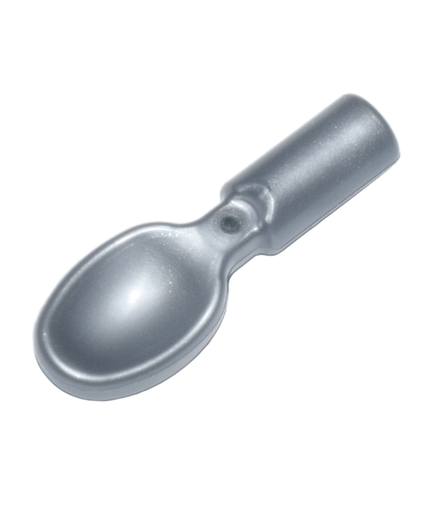 LEGO - Minifiguur-accessoire, lepel met vlak uiteinde - Flat Silver | N