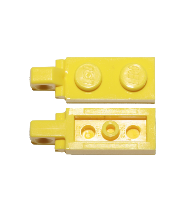 LEGO - Scharnierplaat 1 x 2 vergrendelend met 1 vinger aan uiteinde zonder onder een groef - Yellow | N