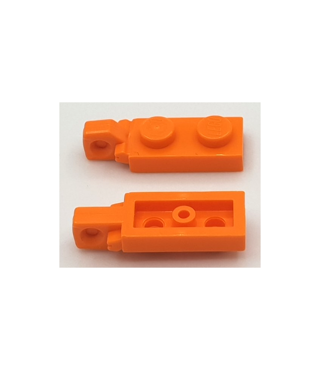 LEGO - Scharnierplaat 1 x 2 vergrendelend met 1 vinger aan uiteinde zonder onder een groef - Orange | N