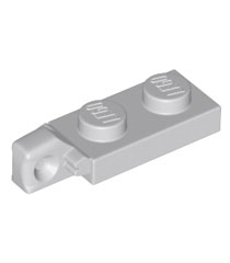 LEGO - Scharnierplaat 1 x 2 vergrendelend met 1 vinger aan uiteinde zonder onder een groef - Light Bluish Gray | N - Thumbnail