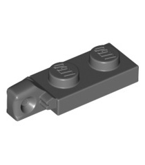 LEGO - Scharnierplaat 1 x 2 vergrendelend met 1 vinger aan uiteinde zonder onder een groef - Dark Bluish Gray | N - Thumbnail