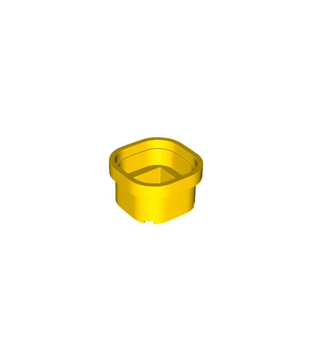 LEGO - Cilinder warp-pijp 6 x 6 x 3 1/3 - Yellow | N