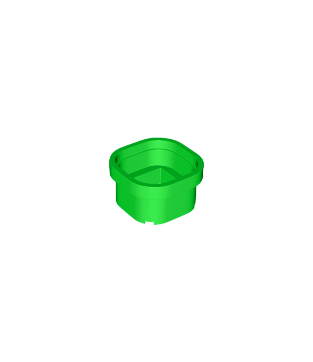 LEGO - Cilinder warp-pijp 6 x 6 x 3 1/3 - Bright Green | N