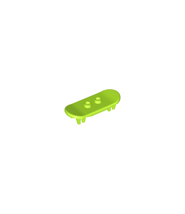 LEGO - Minifiguur, accessoire skateboard­deck - Lime | N