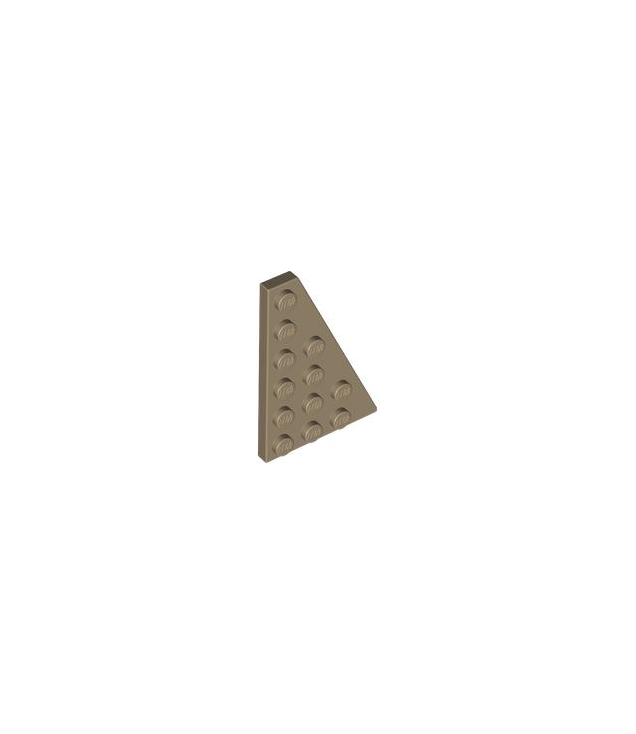 LEGO - Wig, plaat 6 x 4 rechts - Dark Tan | N