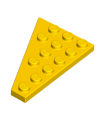 LEGO - Wig, plaat 6 x 4 rechts - Yellow | N - Thumbnail