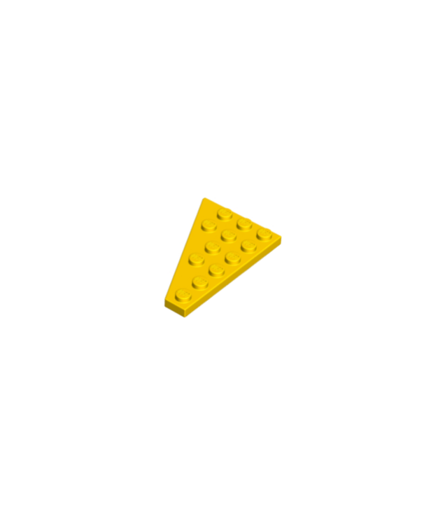 LEGO - Wig, plaat 6 x 4 rechts - Yellow | N