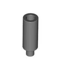 LEGO - Minifiguur-accessoire, kaars - Dark Bluish Gray | N - Thumbnail