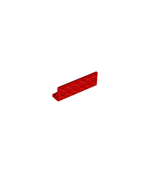 LEGO - Beugel 1 x 6 - 2 x 6 omgekeerd met 1 x 4 uitsparing - Red | N