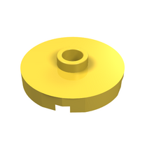 LEGO - Tegel, rond 2 x 2 met open nop - Yellow | N - Thumbnail