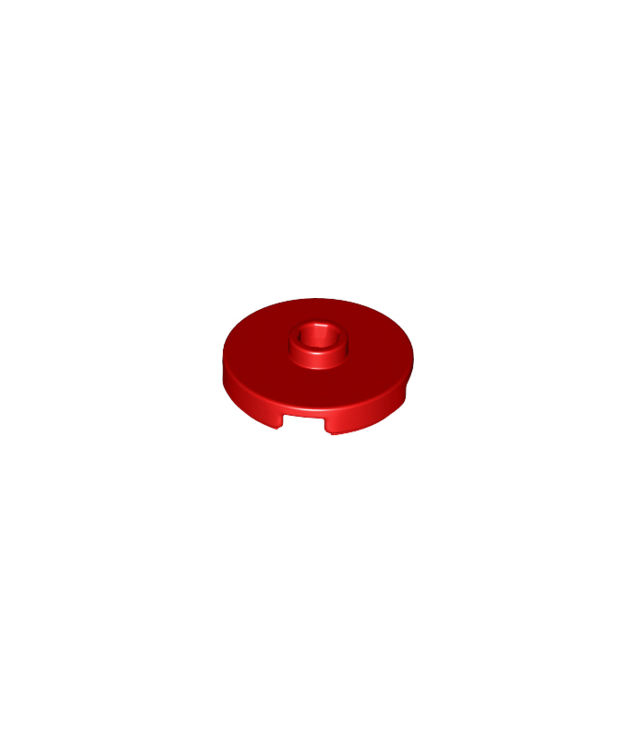 LEGO - Tegel, rond 2 x 2 met open nop - Red | N
