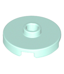 LEGO - Tegel, rond 2 x 2 met open nop - Light Aqua | N - Thumbnail