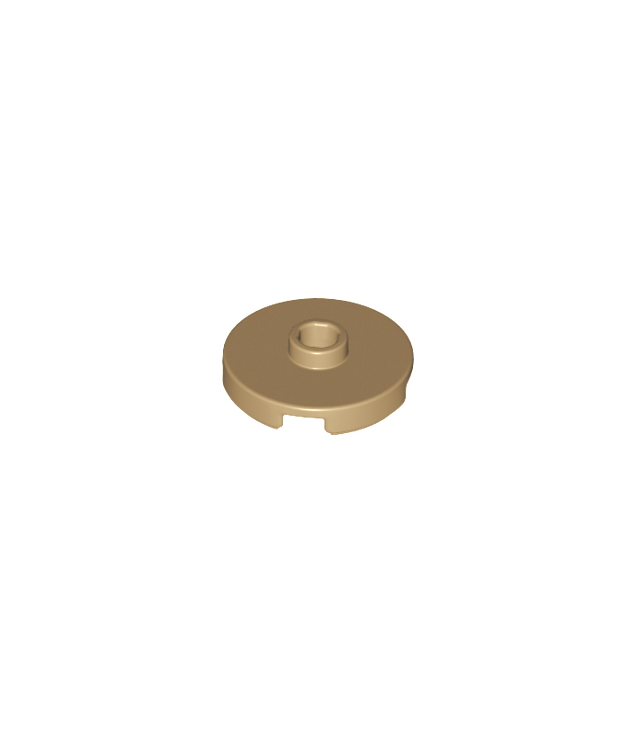 LEGO - Tegel, rond 2 x 2 met open nop - Dark Tan | N