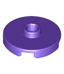 LEGO - Tegel, rond 2 x 2 met open nop - Dark Purple | N - Thumbnail