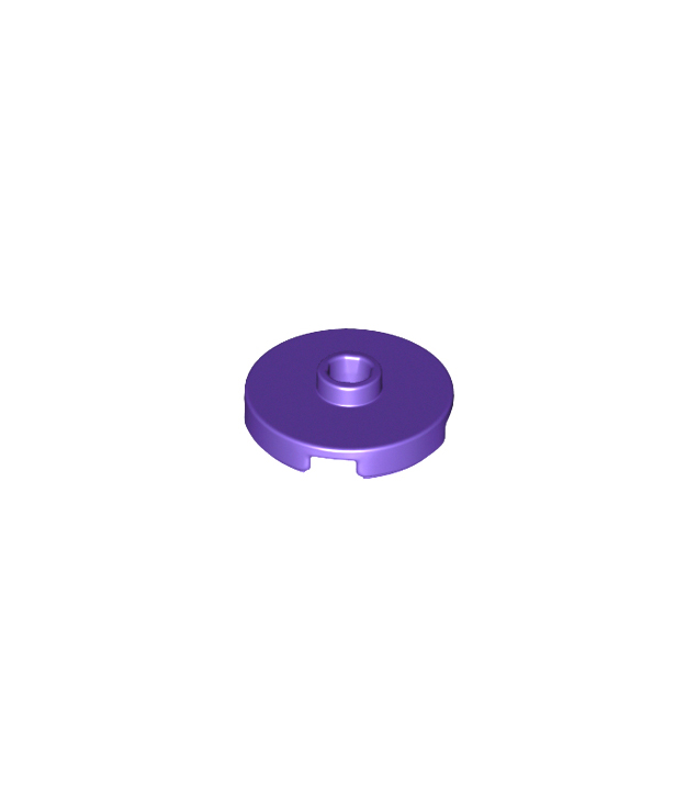 LEGO - Tegel, rond 2 x 2 met open nop - Dark Purple | N