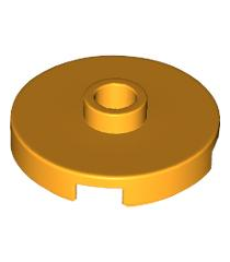 LEGO - Tegel, rond 2 x 2 met open nop - Bright Light Orange | N - Thumbnail