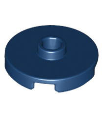 LEGO - Tegel, rond 2 x 2 met open nop - Dark Blue | N - Thumbnail