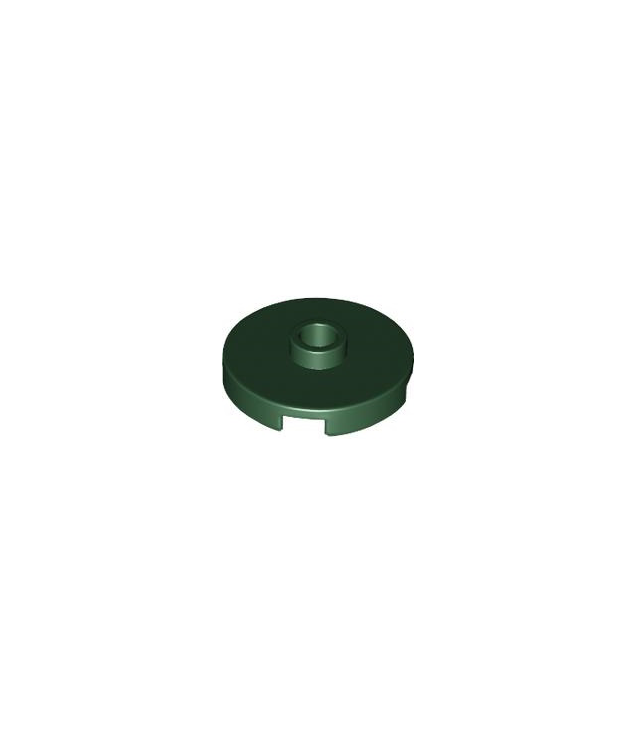 LEGO - Tegel, rond 2 x 2 met open nop - Dark Green | N