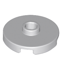 LEGO - Tegel, rond 2 x 2 met open nop - Light Bluish Gray | N - Thumbnail