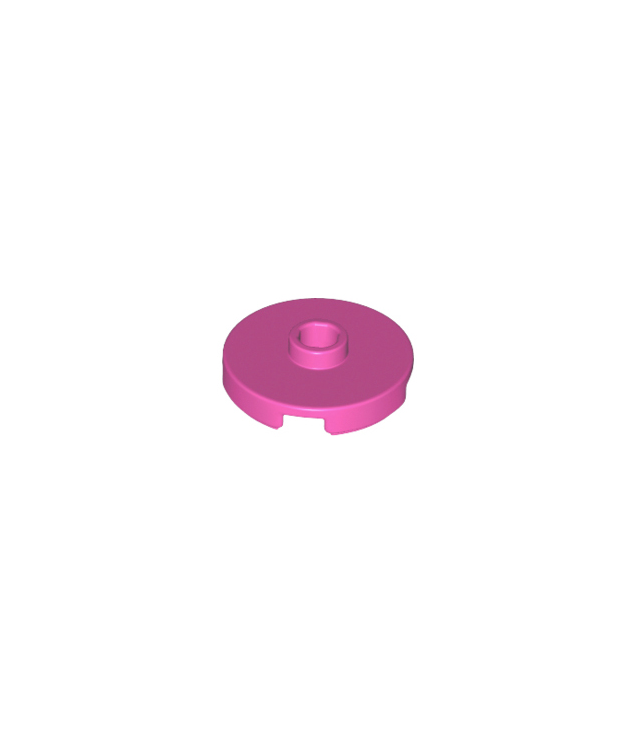 LEGO - Tegel, rond 2 x 2 met open nop - Dark Pink | N
