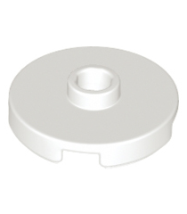 LEGO - Tegel, rond 2 x 2 met open nop - White | N - Thumbnail