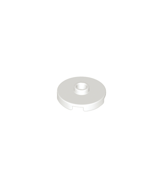LEGO - Tegel, rond 2 x 2 met open nop - White | N