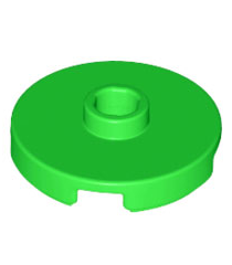 LEGO - Tegel, rond 2 x 2 met open nop - Bright Green | N - Thumbnail