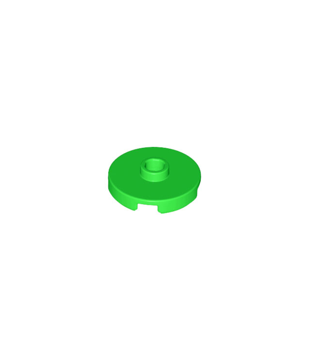 LEGO - Tegel, rond 2 x 2 met open nop - Bright Green | N
