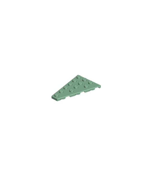 LEGO - Wig, plaat 6 x 4 links - Sand Green | N
