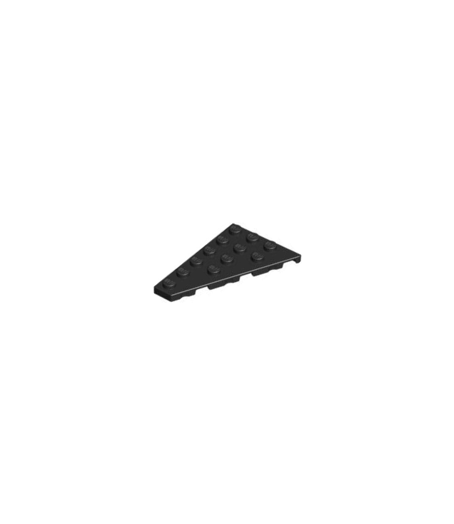 LEGO - Wig, plaat 6 x 4 links - Black | N