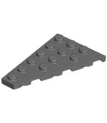 LEGO - Wig, plaat 6 x 4 links - Dark Bluish Gray | N - Thumbnail